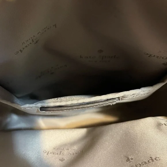 GREAT CONDITION Kate Spade Emma Sling Backpack in Cozy Grey - Pebbled Leather - Picture 8 of 17